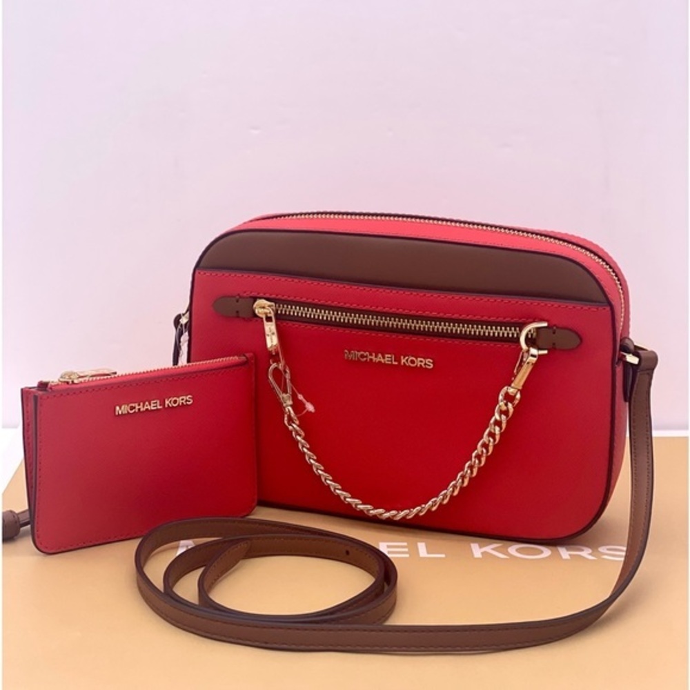 MICHAEL KORS ZIP CHAIN CROSSBODY & SMALL WALLET COINPOUCH